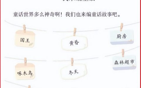 三年级上册第三单元习作指导编童话实用想象导图，编得有意义